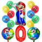 Juego Globos Aluminio Cumpleaños Super Mario Bros Decoración Niños