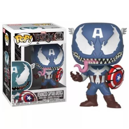 Funko Pop Figura Venom Venomized Captain America 364