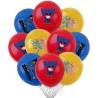 Juego 12 Globos Látex Poppy Playtime Huggy Fiesta Modelo 1