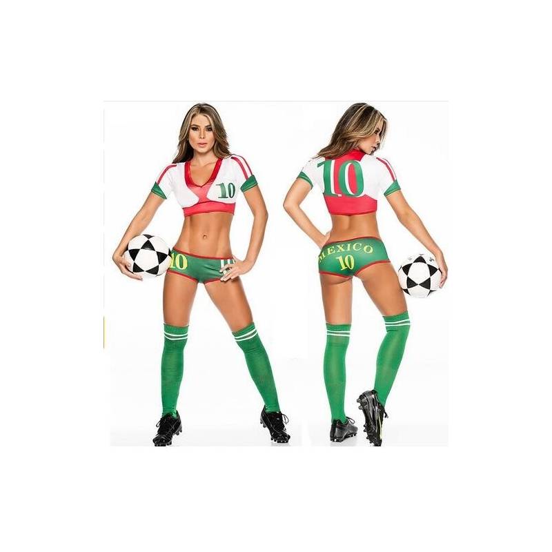 Disfraz Equipo de Futbol Mexico Elegante