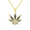 Collar Colgante de Metal Hierba Marihuana Weed