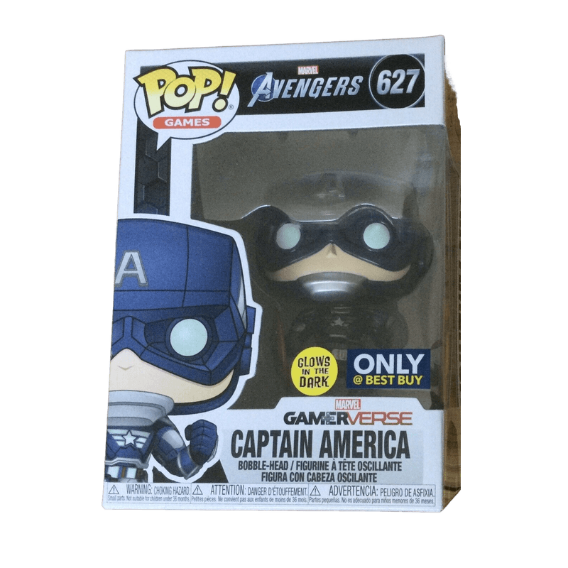 Funko Pop Avengers Captain America 627 Glows Best Buy