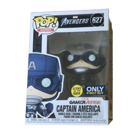 Funko Pop Avengers Captain America 627 Glows BestBuy DAÑO